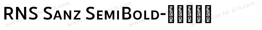 RNS Sanz SemiBold字体转换